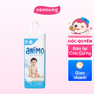 Tã Quần Animo Siêu Mềm Thoáng (L, 50 miếng) - Con Cưng