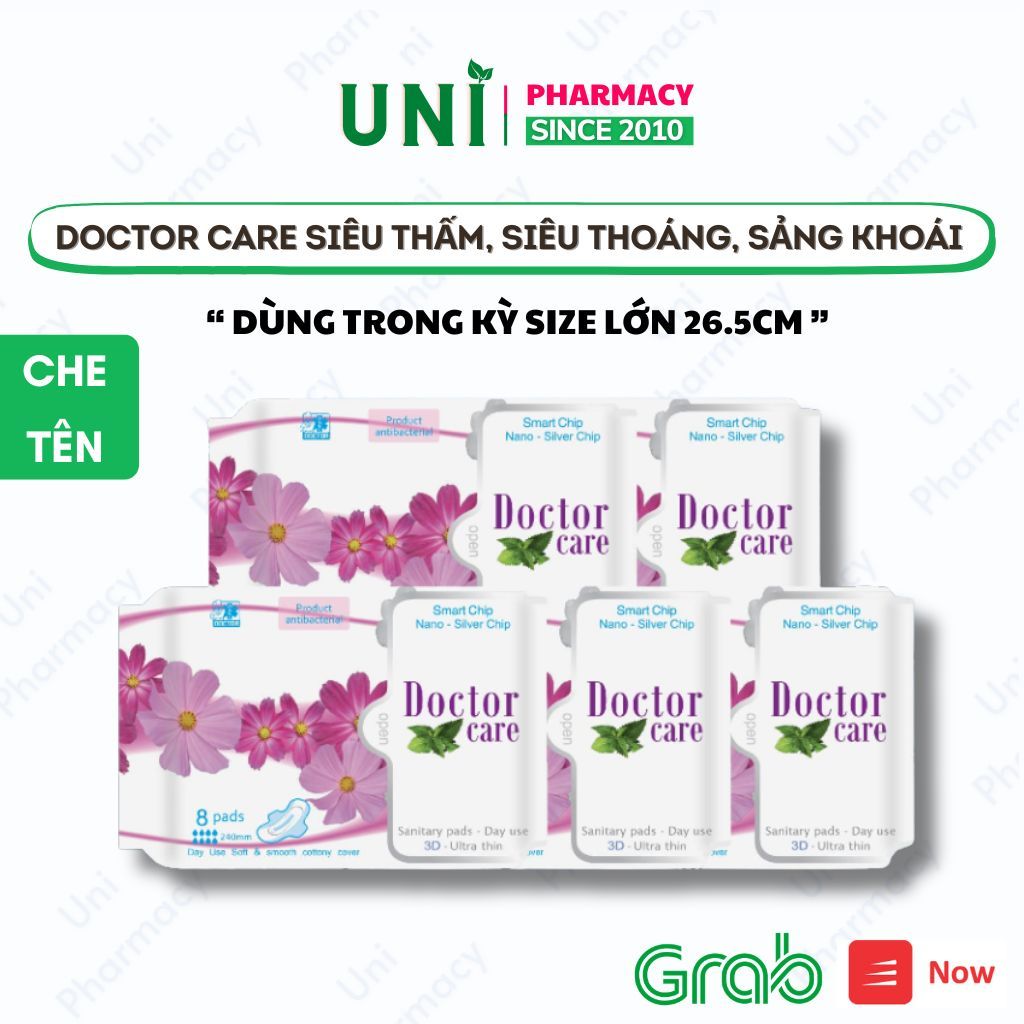 Combo 5 gói băng vệ sinh thảo dược Doctor Care ban ngày 24.5cm D&C Doctor Care Hà Nội Store [SIZE LỚ