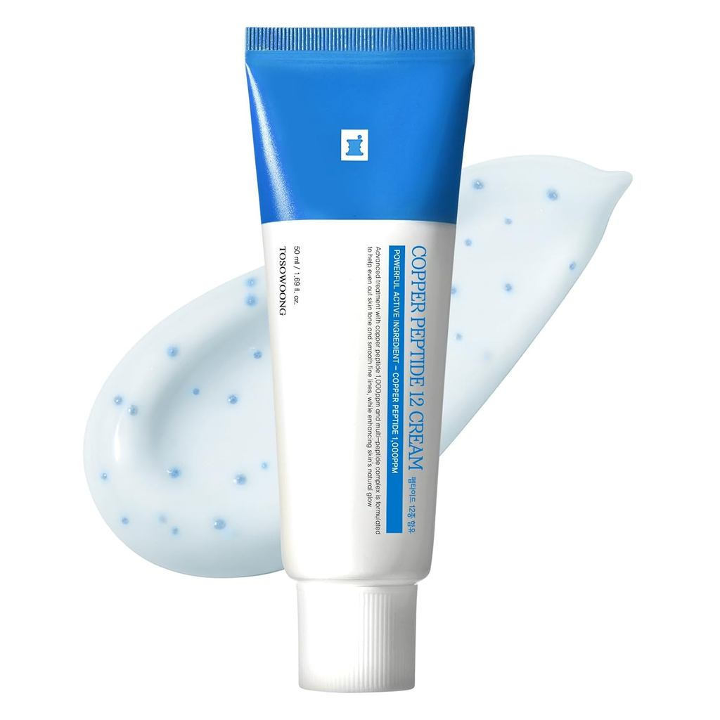 TOSOWOONG Copper Peptide 12,99% Peptide đồng nguyên chất-1, Công thức chống lão hóa mạnh mẽ GHK-Cu, 