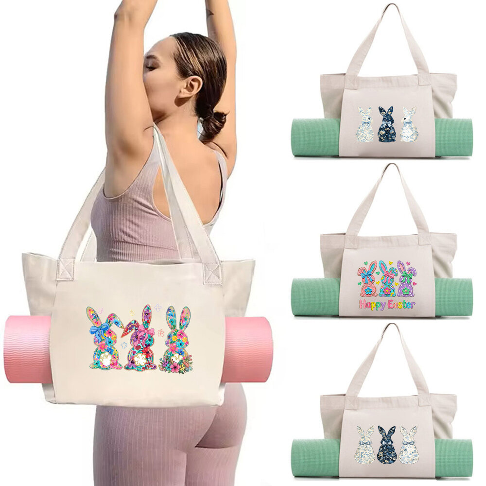 Túi vải bố tập yoga Canvas Yoga Bag Gym Workout Bag Carry Yoga Mat & Accessories Yoga mat storage  D