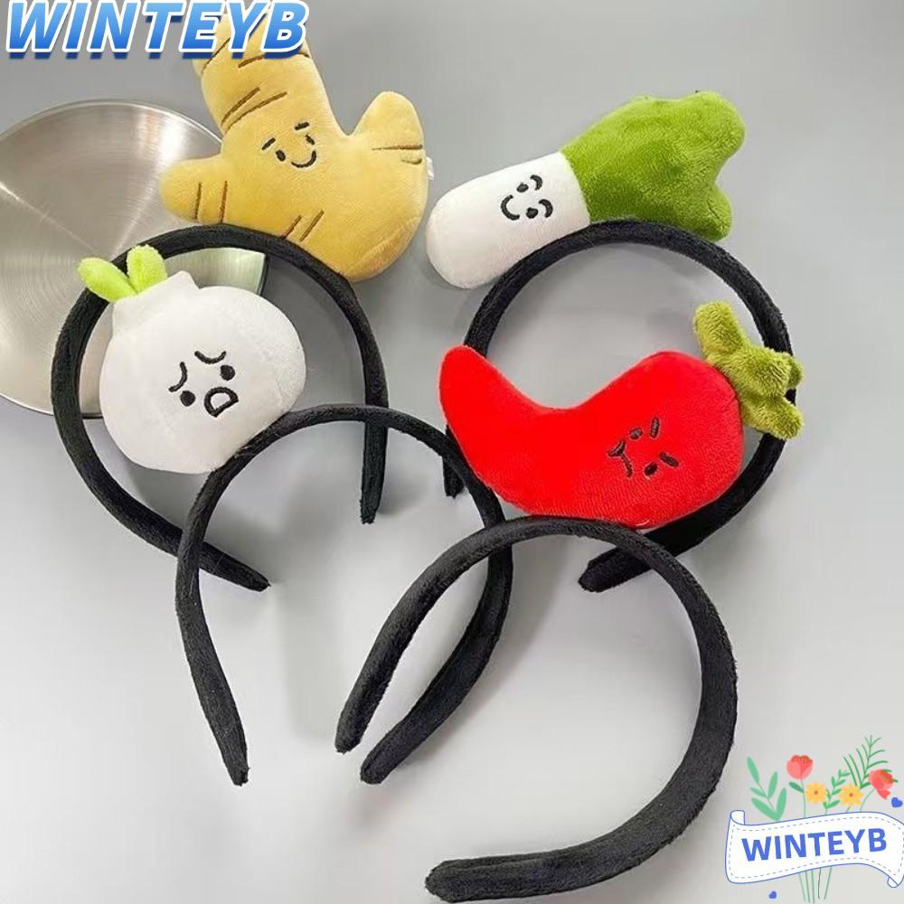 WINTEYB Onion Pepper Gừng Hairband, Phim Hoạt Hình Ngộ nghĩnh Mũ Rau, Thời Trang Sang Trọng Hiệu Suấ