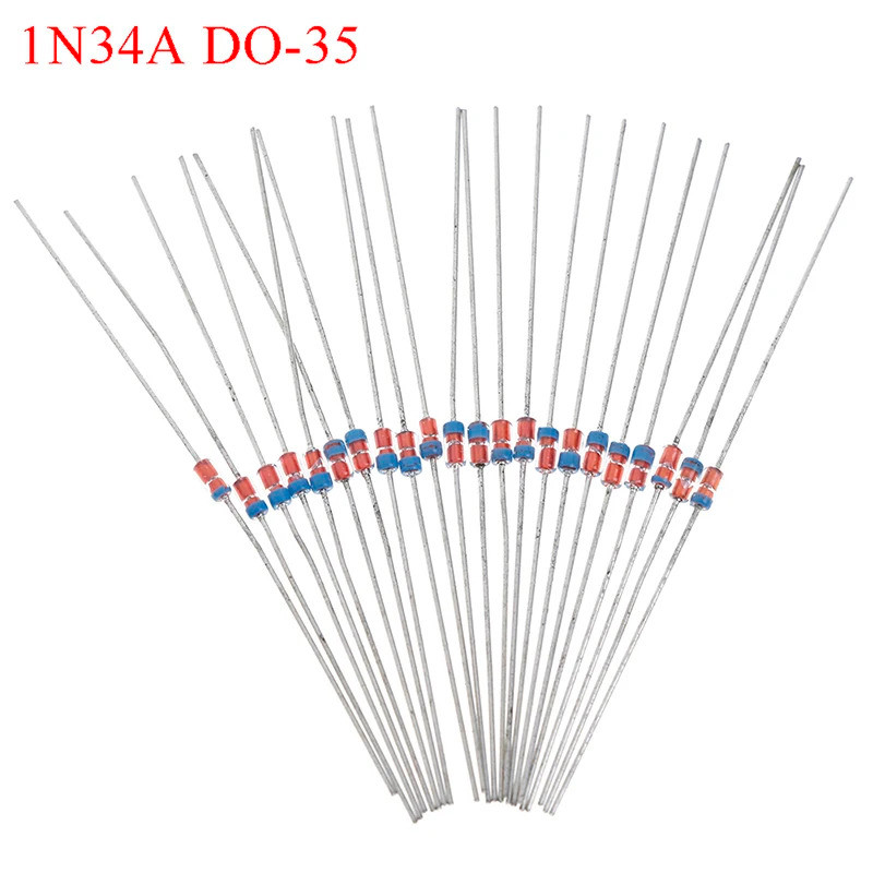 20 Cái 1N34A DO-35 germanium dò diode AM / FM pha lê đài phát thanh TV