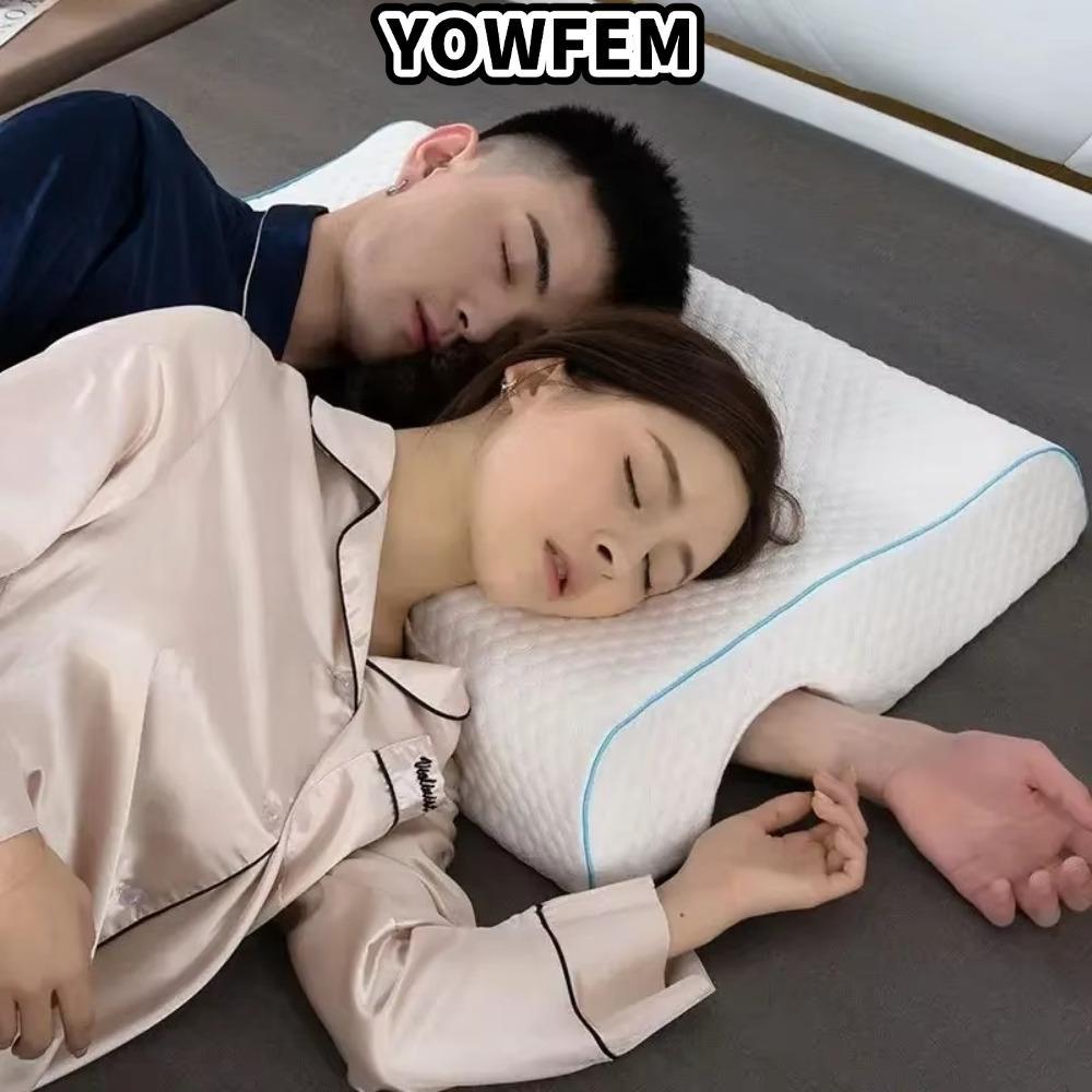 Gối đôi YOWFEM, Cặp đôi không áp lực Gối ngủ bên hông thoáng khí, Miếng bọt biển nhớ chỉnh hình Gối 