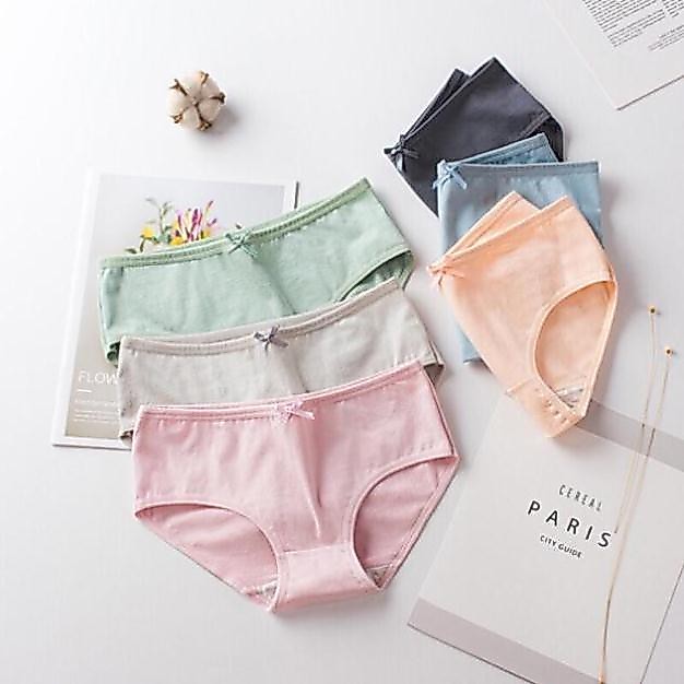 Quần Lót Nữ Cotton Basic Cạp Nơ 012