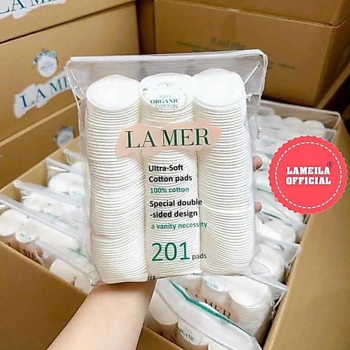 (Combo 2 Gói) Bông Tẩy Trang Lamer 201 Miếng 100% Cotton Mềm Mịn P0642 Lamer Chính Hãng CHAULAM