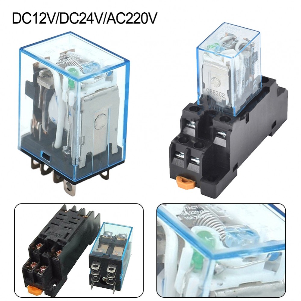 [DOLLDOLL-VN]LY2NJ DIN Rail Small Electromagnetic Relay Coil Power Relay for Industrial Use