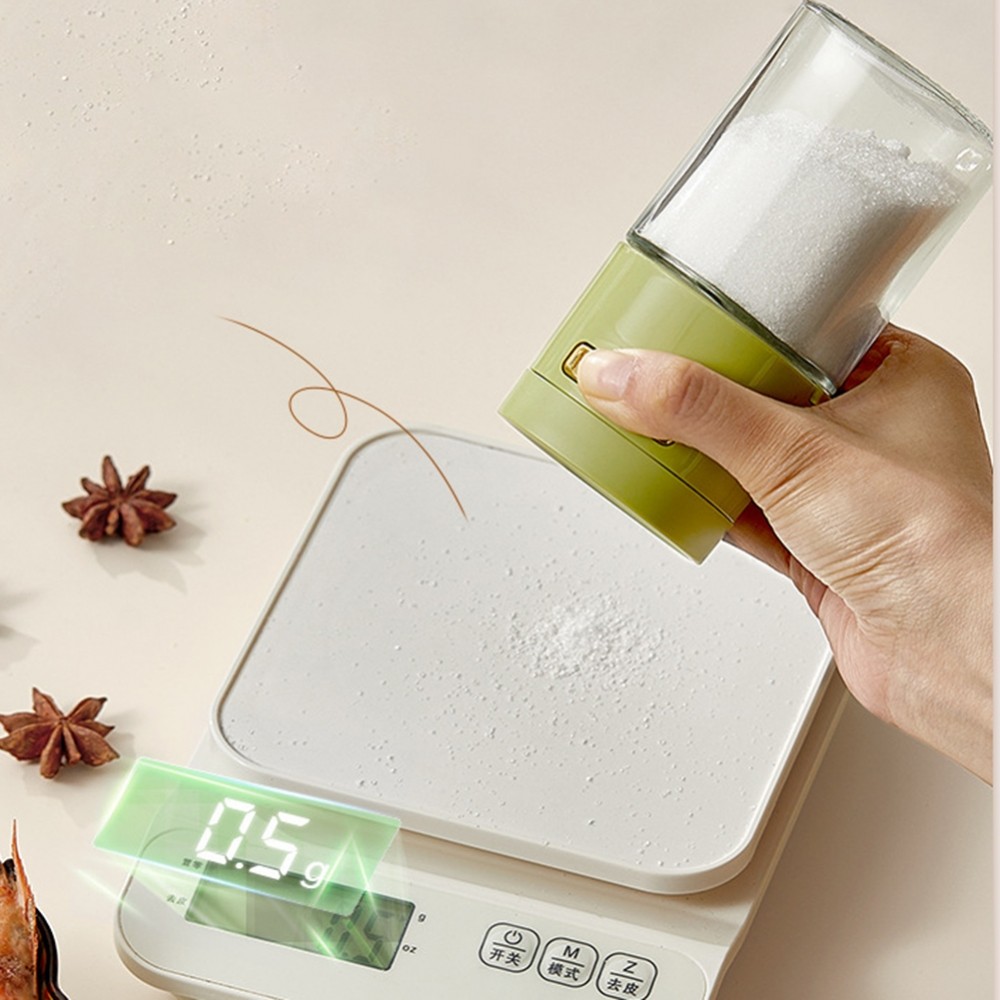 [DOLLDOLL-VN]Seasoning Tank Curved Bottle Dust Proof For Kitchen Push Type Salt Shaker