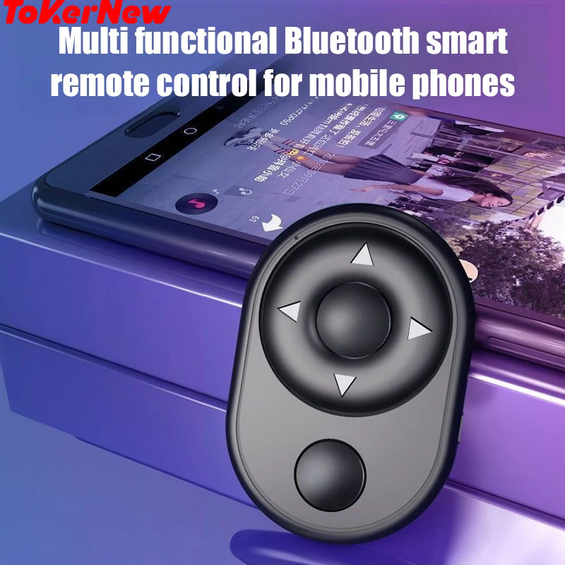 ToKerNew Mini Wireless Bluetooth Remote Shutter Controller Button Selfie Camera Rocker Shutter Remot