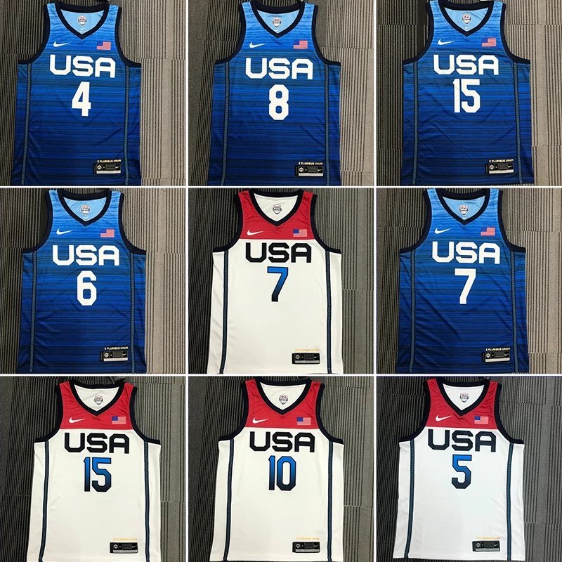 Thế vận hội Đội tuyển Hoa Kỳ USA7 Durant No. 10 Tatum No. 15 Booker No. 6 Leila De No. 4 Số hóa đơn 
