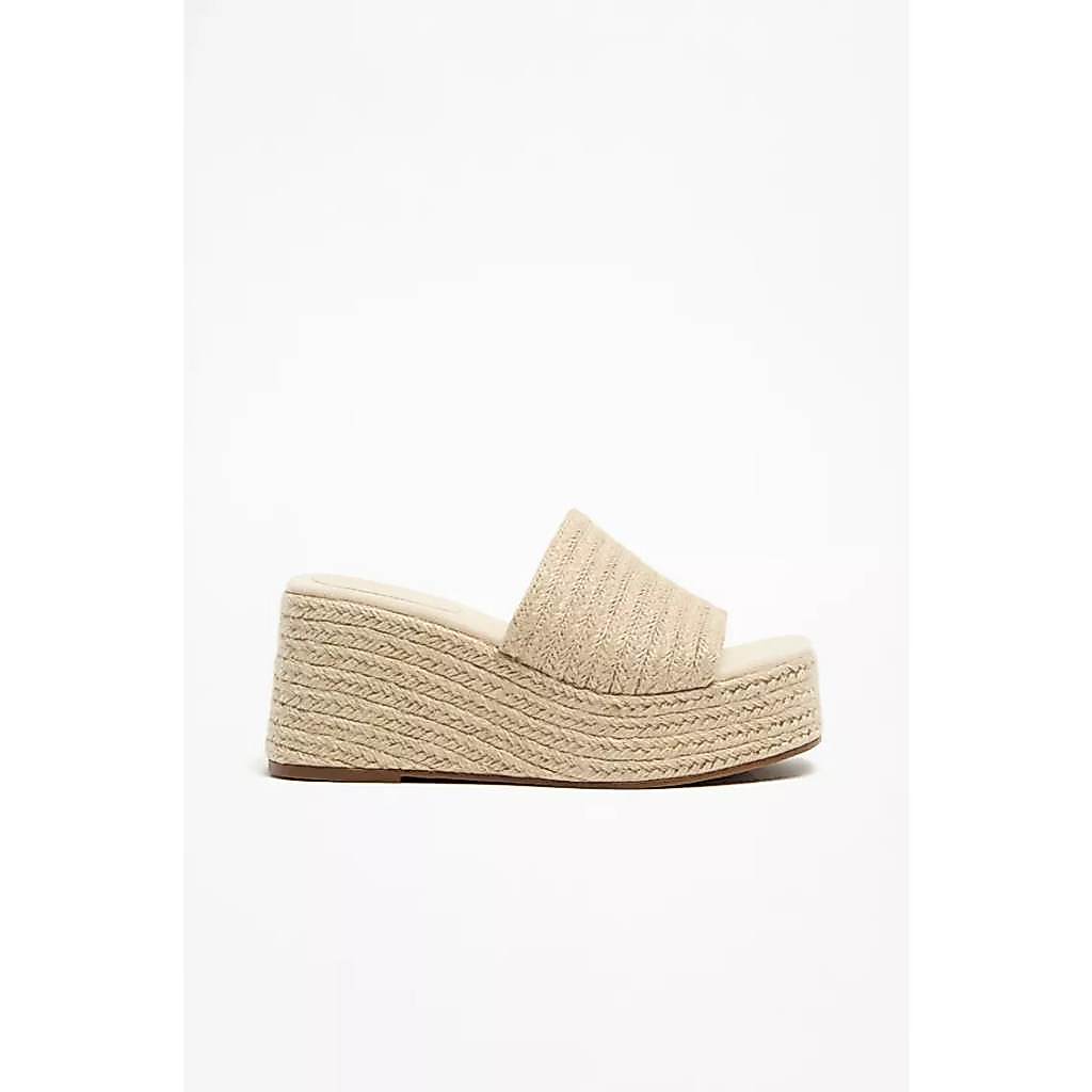 Sandal nữ đế cói LEFTIES màu Beige