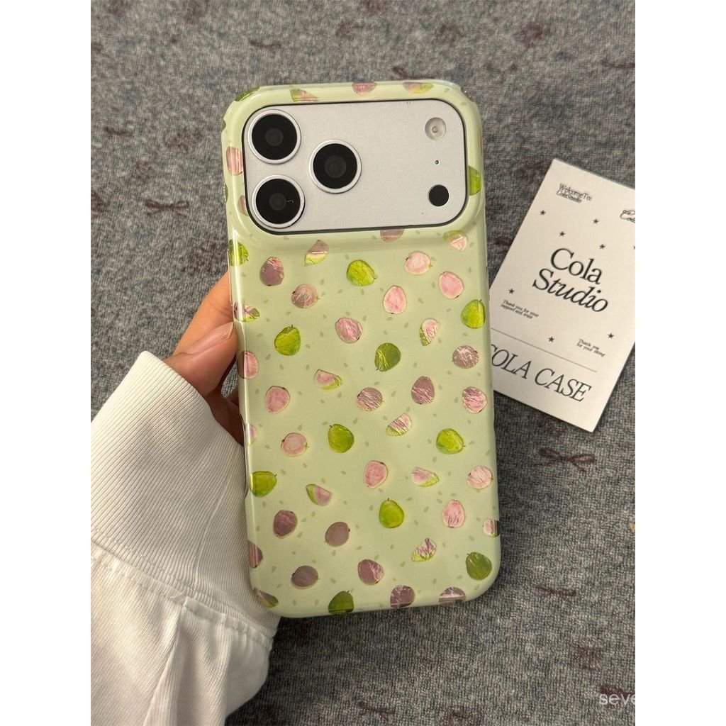 Ốp Điện Thoại Thích Hợp Cho iPhone XS XR 11 12mini 13 14 15 16 17 Pro max Plus Air Polka Dot Light G