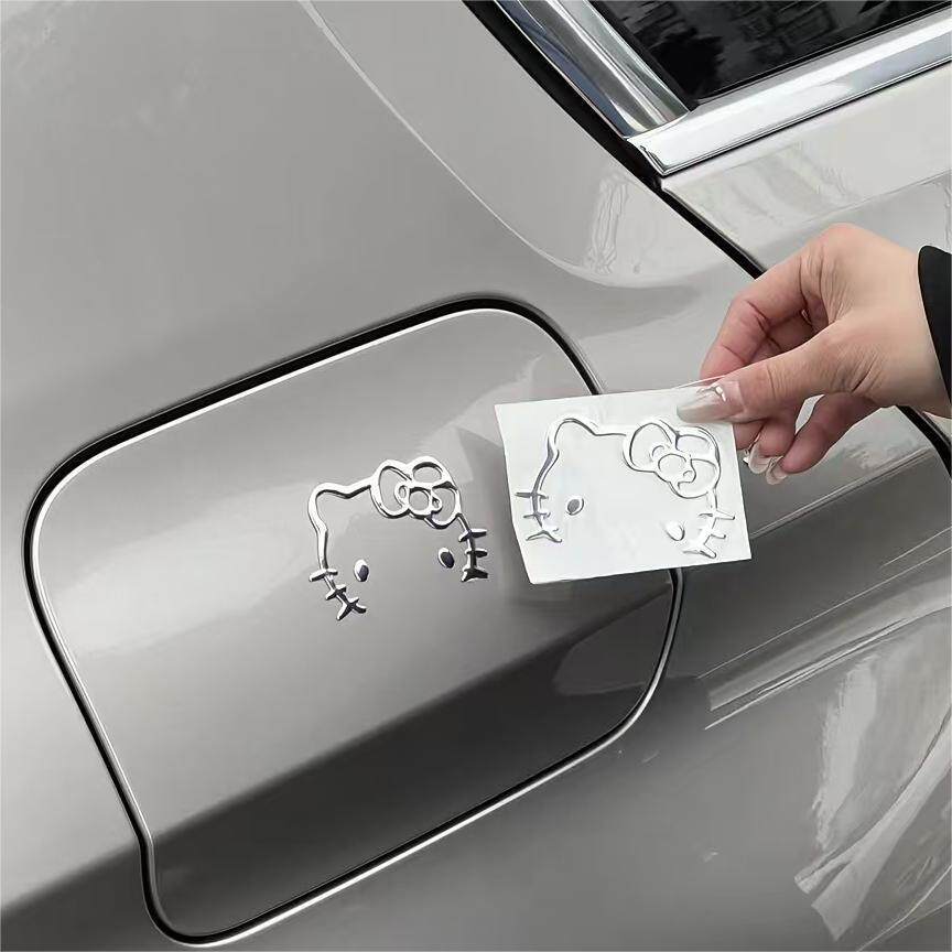 Kitty Kitty Kitty Mèo Miếng Dán Xe Trang Trí Dễ Thương Độc Đáo Sáng Tạo Nhãn Dán Xe Ô Tô diy Dòng Ng