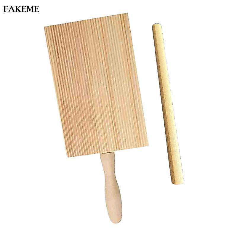 FAKEME Gnocchi Board tại nhà Máy làm Gnocchi Mái chèo dễ dàng tạo thành Gỗ Ý Pasta Maker Boards Cava