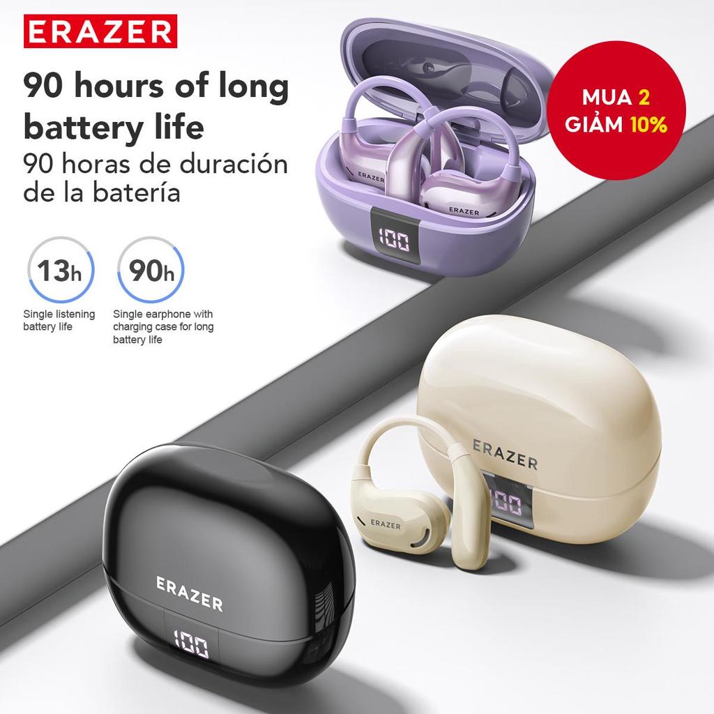 Tai nghe ERAZER XT66 PRO AI Dịch thuật thời gian thực thông minh Tai nghe Bluetooth âm nhạc HIFI có 