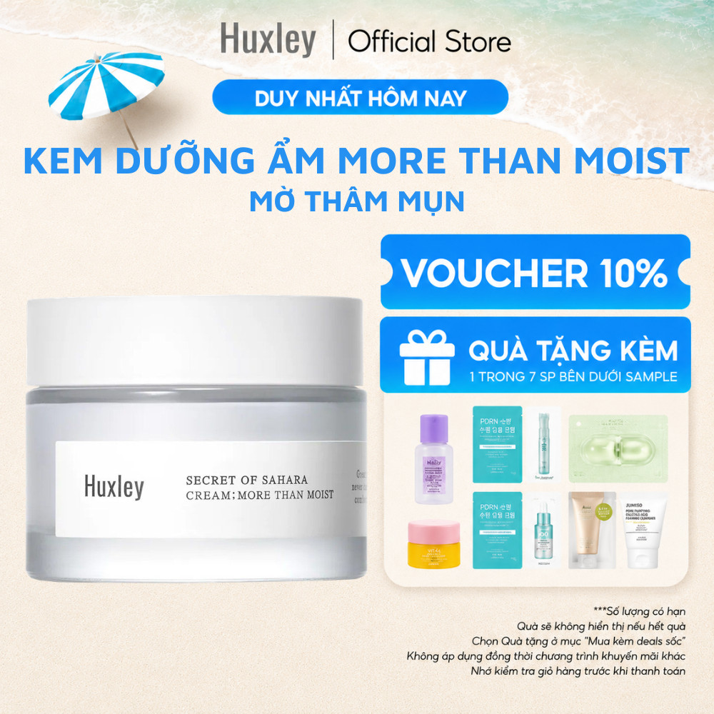 Kem Dưỡng Ẩm Huxley Secret Of Sahara Cream More Than Moist 50ml - Sáng Da, Chống Lão Hóa