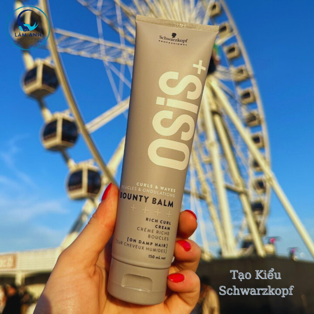 Sp Kem Tạo Lọn Schwarzkopf Osis Bounty Balm Rich Curl & Waves Cream (L0) Sóng Xoăn Mềm Mượt 150ml