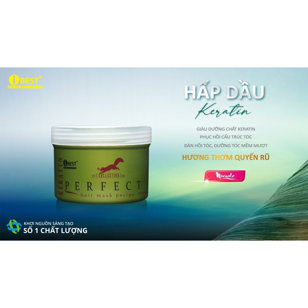 Hấp dầu dưỡng chất Perfect Keratin iBest 500g