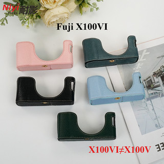  NIYI X100VI Da Bảo Vệ Nửa Dành Cho Fuji X100VI Vỏ Camera Cho Fujifilm X100 Mark 6 Vỏ Camera Mở Pin 