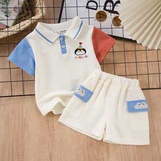  Quần Áo Trẻ Em Phù Hợp Với Mùa Hè Trẻ Em Bé Trai Bé Gái Hoạt Hình Thêu Áo Quần Short 2 Cái   bộ Bé Tập Đi Chắp Vá Quần Áo Trẻ Sơ Sinh 1 2 3 4 5 Tuổi 