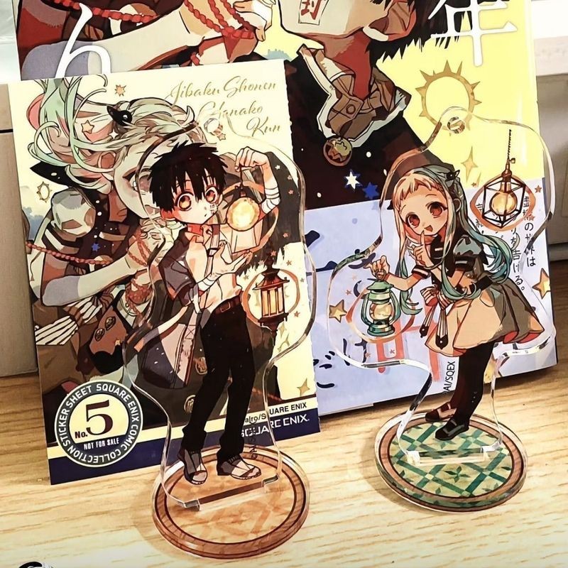 2 Cái / bộ Đế Acrylic Hanako-kun Nene Yashiro Hanako Hình Hiển Thị Anime Hàng Bộ Sưu Tập Bàn Trang T