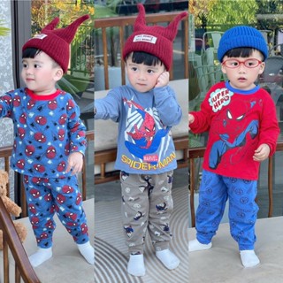  Set 3 bộ quần áo siêu nhân nhện xanh cho bé 8-28kg 