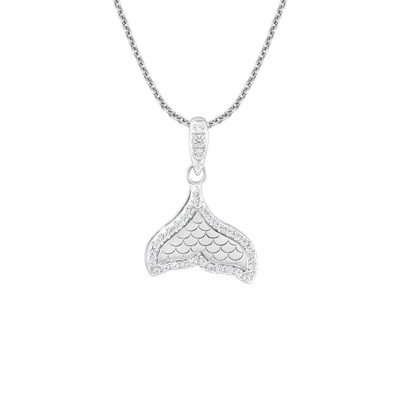 Mặt dây chuyền Bạc đính đá PNJSilver hình đuôi cá XMXMW060079
