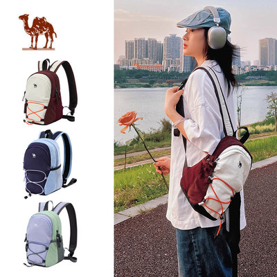 CAMEL CROWN  ba lô nhỏ nữ du lịch nhẹ ba lô giải trí túi ngoài trời