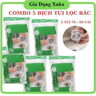   COMBO  5 BỊCH TÚI LƯỚI LỌC RÁC THÔNG MINH CHO BỒN RỬA CHÉN BÁT - Siêu Rẻ 299 