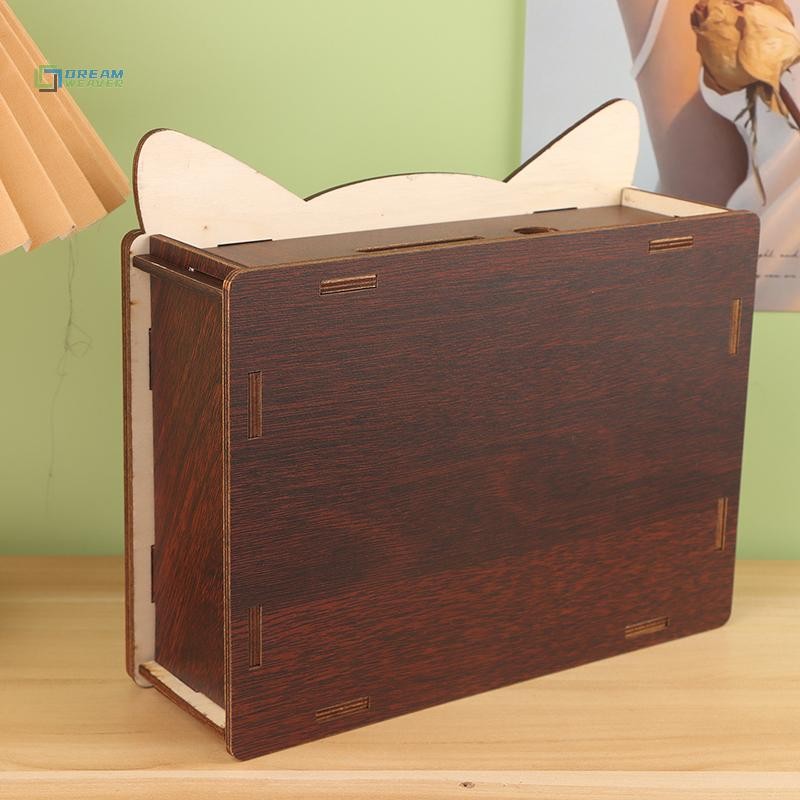 [Dream Weaver] Hộp tiết kiệm tiền bằng gỗ Hộp tiết kiệm tiền Hộp tiết kiệm tiền Hộp đựng tiền xu Hộp
