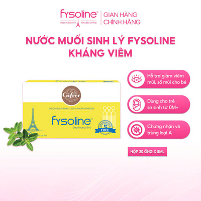 [Quà Tặng] Nước Muối Fysoline Septinasal - Vàng 20 Ống (Date T4.2027)