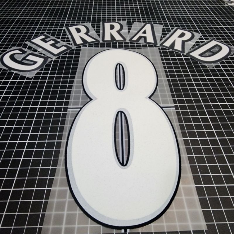 ❈ ์ ❈ ่ GERARD 8 UCL Champion League White Name set Full option Patch 2005 FINAL ISTANBUL