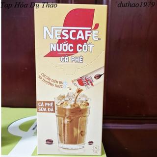 NESCAFÉ Nước Cốt Cà Phê  Sữa Đá /Đen Đá Hộp 375ml (5 gói x 75ml)