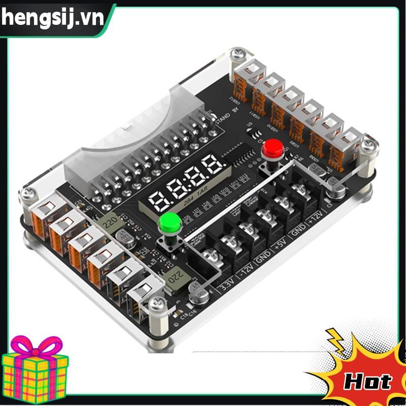 12 cổng USB 3A 3.3V 5V 12V -12V Điện áp đầu ra ATX Bộ nguồn đột phá Mô-đun bảng với bộ vỏ Acrylic