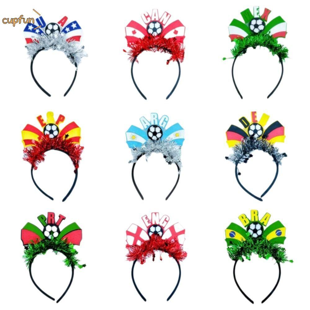 CUPFUN National Team Flag Headband, Flag Design Football Event Headband, Sự kiện lưu niệm sự kiện Mũ