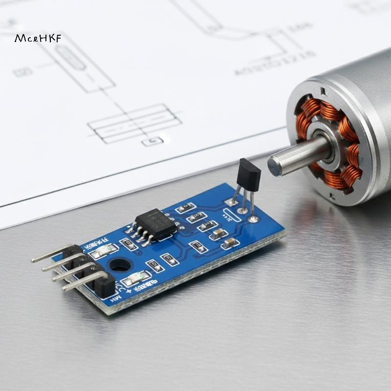 Mô-đun đo tốc độ động cơ cảm biến Hall MceHKF 3144E Cảm biến tốc độ mạch mở đơn 3144 Cảm biến đếm A3