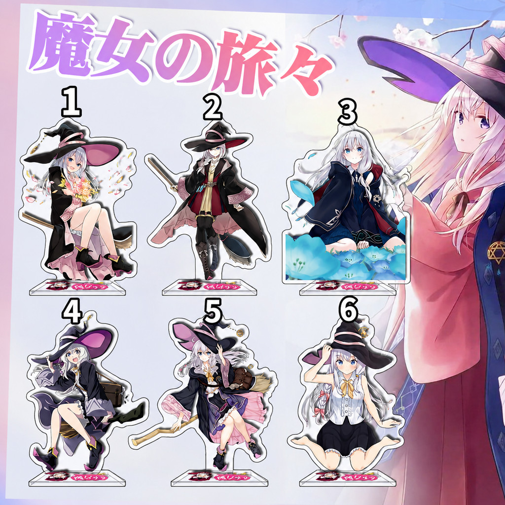 8cm Elaina Anime Figure Wandering Witch The Journey of Elaina Action Figure Witch Figurine Collectio