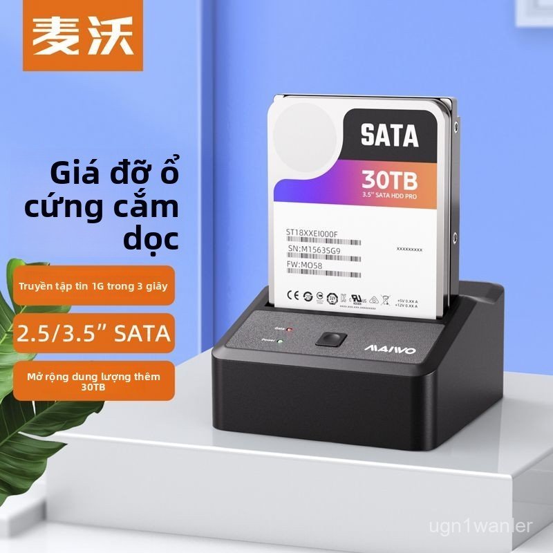 Đế đọc ổ cứng 3.5 inch Maiwo docking station đọc hdd ssd cắm ngoài mở rộng bộ nhớ để bàn cho pc lapt