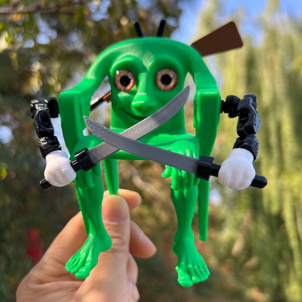 TQ~Foreign "Shan Hai Jing" green chair figure, seat chair figure, green chair figure, American "Shan