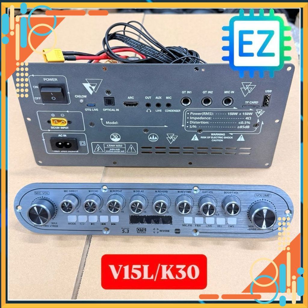V152L - Mạch loa Karaoke Stereo 150W x2, công nghệ DSP có reverb cực hay