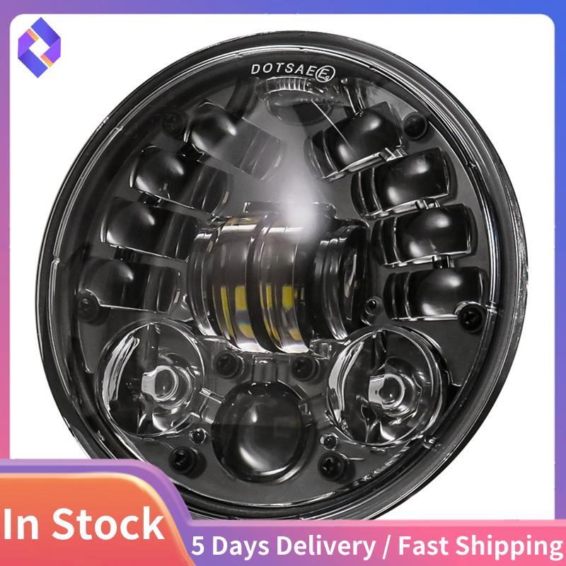 Đa Năng 5.75 Inch Đèn Pha LED 5 3 / 4 Inch LED DRL Hi / Lo 36W Chùm Xe Máy Bật Đèn Pha Chạy Ban Ngày