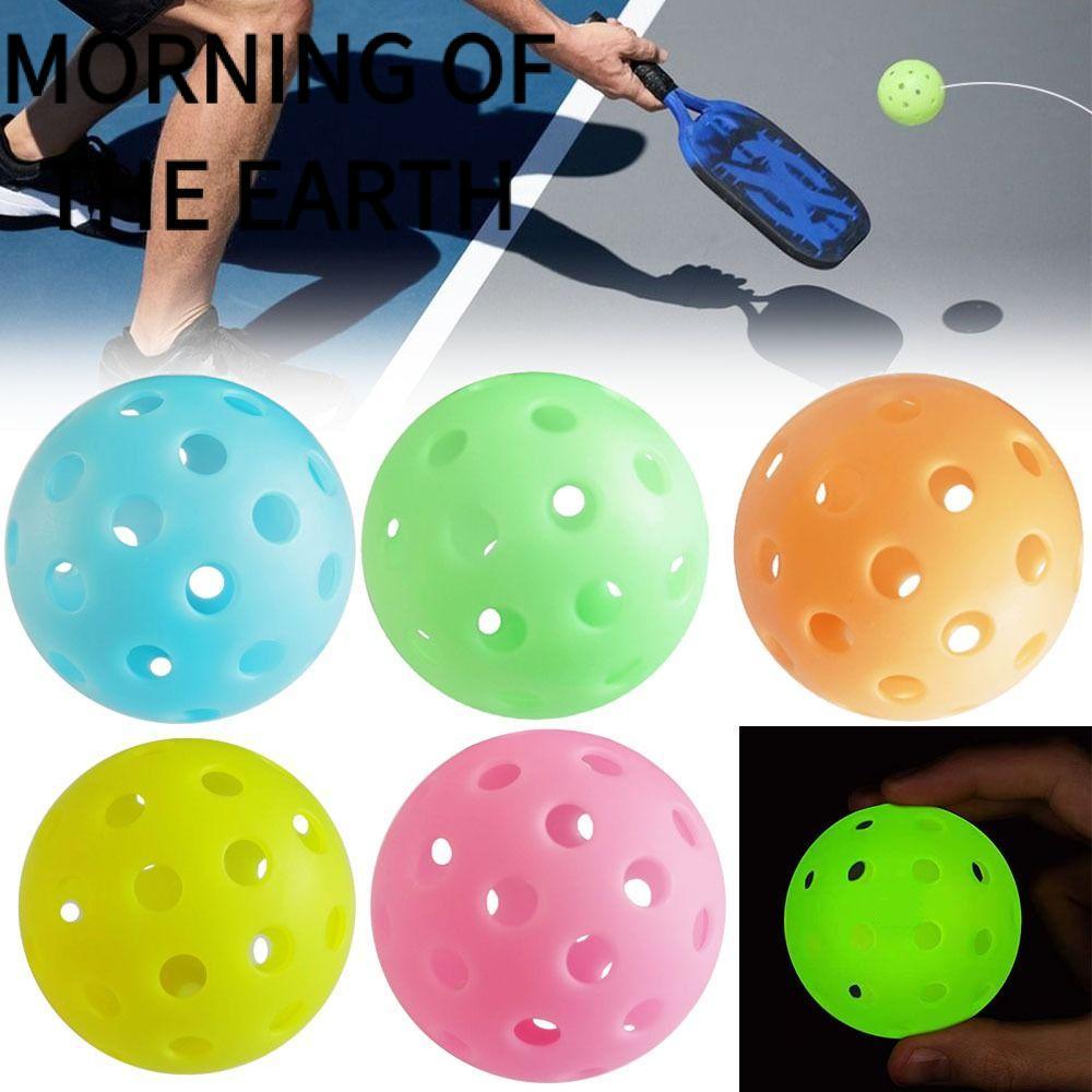 MORNING OF THE Senior Tennis, Glow in the Dark Quả cầu dạ quang nhiều màu, Cuộc thi bóng PE đàn hồi 