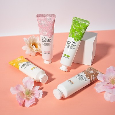 Kem Dưỡng Da Tay LAIKOU Làm Sáng Nuôi Dưỡng Chăm Sóc Da Tay Chứa Bơ Hạt Mỡ/Hoa Anh Đào/ Trà Xanh Matcha/ Cúc La Mã 30g