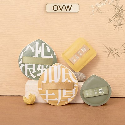【OVW】Mút trang điểm ướt và khô thiết kế tiện dụng JR