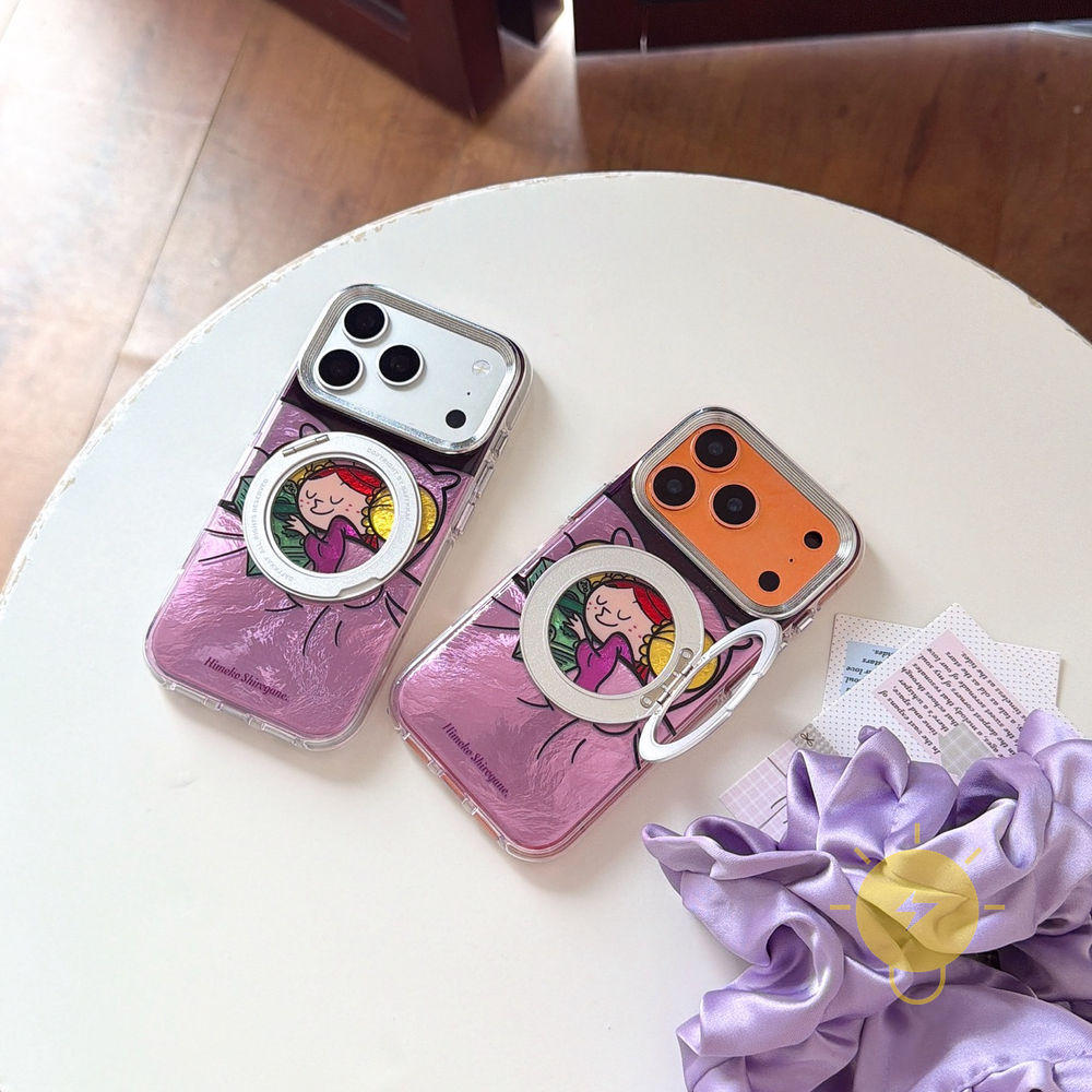 Phone Case For iPhone 17 Pro Max 16 15 with Griptok TPU Air Bag with Griptok Air Bag Aesthetic Korea