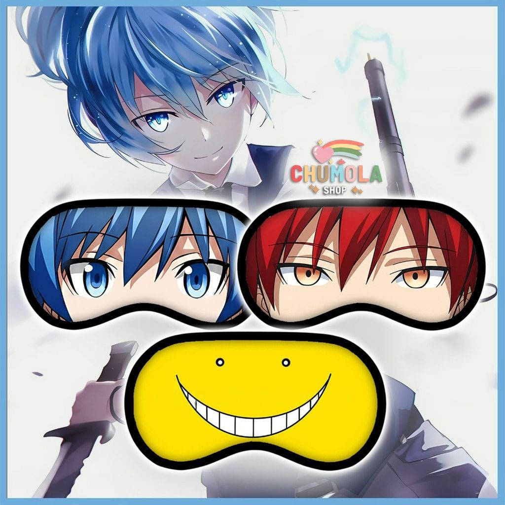 Bịt Mắt Ngủ Anime Assassination Classroom Koro Sensei Karma Nagisa Vải Mềm Co Giãn Thoải Mái Cosplay