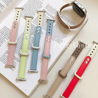  Dây đeo đồng hồ bằng da bị chặn màu Tương thích cho Huawei Band 10 9 8 Honor 9 Braclet cho Huawei Band Fit 3 2 4 4pro Band 