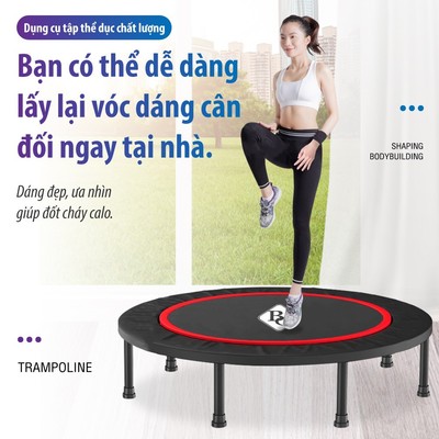 [B] [MALL] Sàn nhún Trampoline 40 inch CÓ TAY & KHÔNG TAY VỊN cao cấp, nhỏ gọn HỖ TRỢ tập luyện tại Nhà