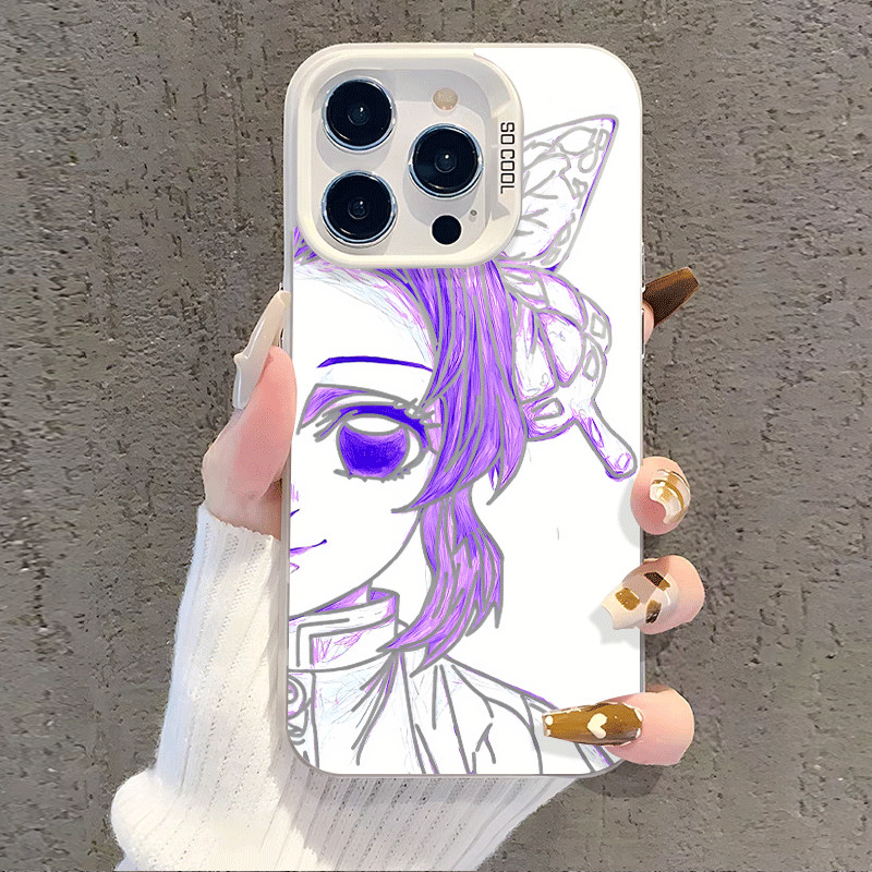 Ốp lưng tương thích Iphone Samsung Vivo hình Shinobu Demon Slayer Thanh gươm diệt quỷ có hiệu ứng IM