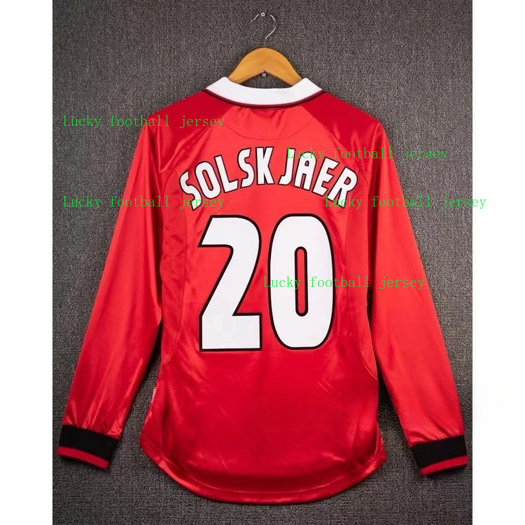 Áo bóng đá dài tay Manchester United sân nhà 1999/00