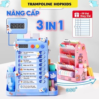 Ống Đựng Bút Xoay 3-in-1 Hopkids – Bảng Kế Hoạch & Đồng Hồ Đếm Ngược Tự Giác Cho Bé – Dễ Sử Dụng